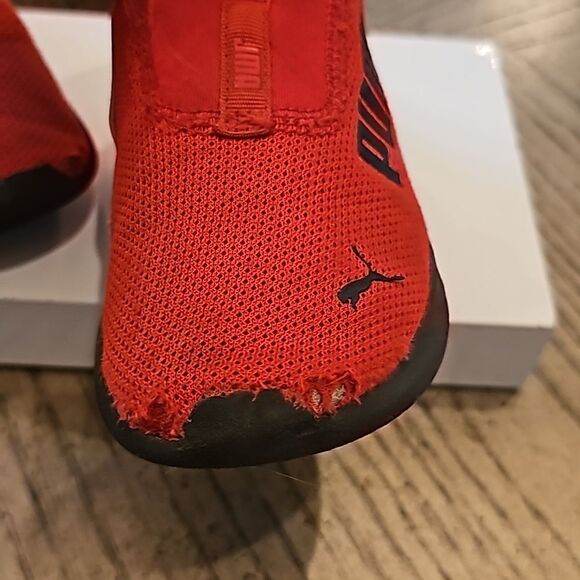 Red Puma slip on sneakers size 12 - Picture 9 of 10